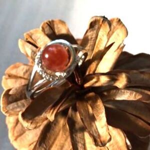 Beautiful Sunstone Ring - Adjustable